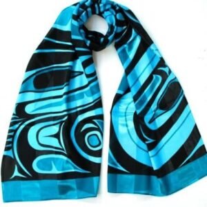 Scarf Poly Satin Wolf