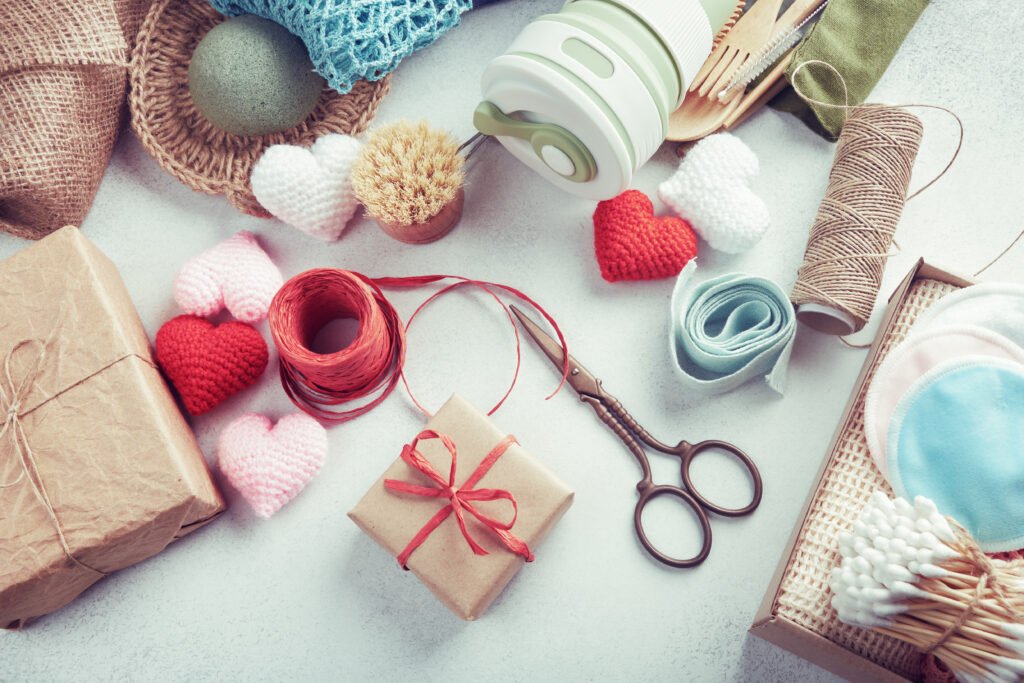 Handmade textile and stitching inspired gift items